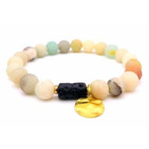 Sun Goddess Lava Stone Essential Oil Bracelet Light