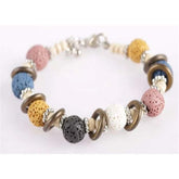 Multi Color Lava Stone Bracelet 1