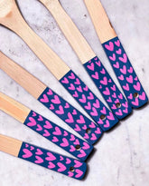 Handmade Spoon Hand Painted Decorative Spoon - Corazones