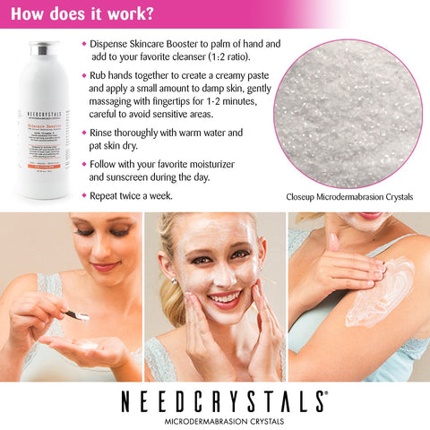 Microdermabrasion Crystals 8 Oz. / 227 G. DIY Face Scrub With Vitamin C.