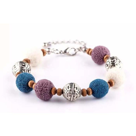 Multi Color Lava Stone Bracelet 4