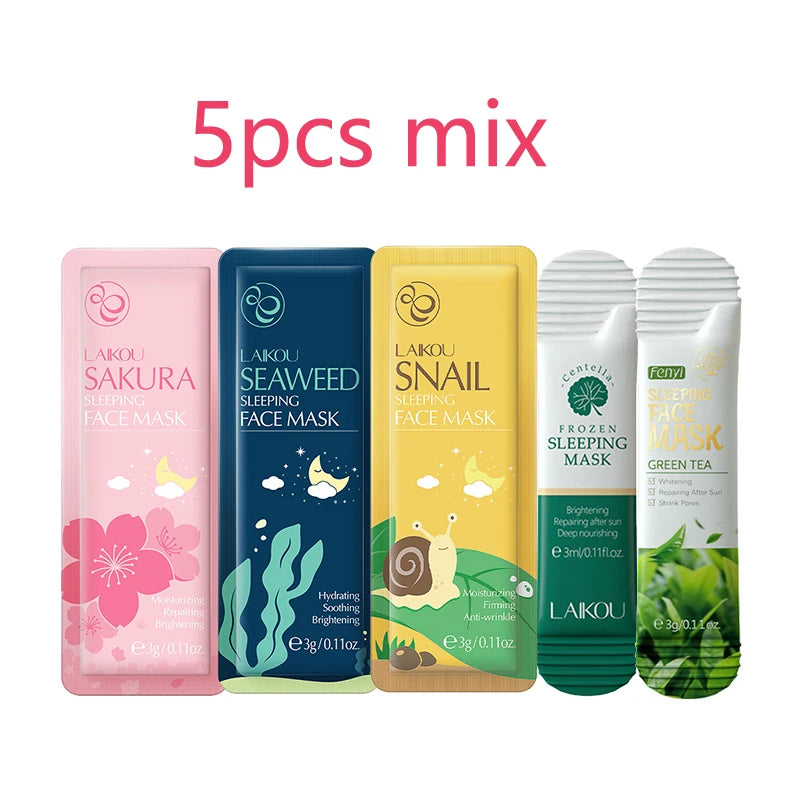 Seaweed Centella Snail Collagen Sleeping Mask Nourishing Skin Care Face Mask