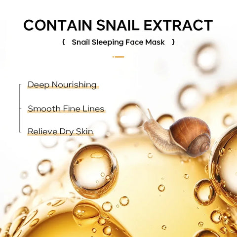 Seaweed Centella Snail Collagen Sleeping Mask Nourishing Skin Care Face Mask