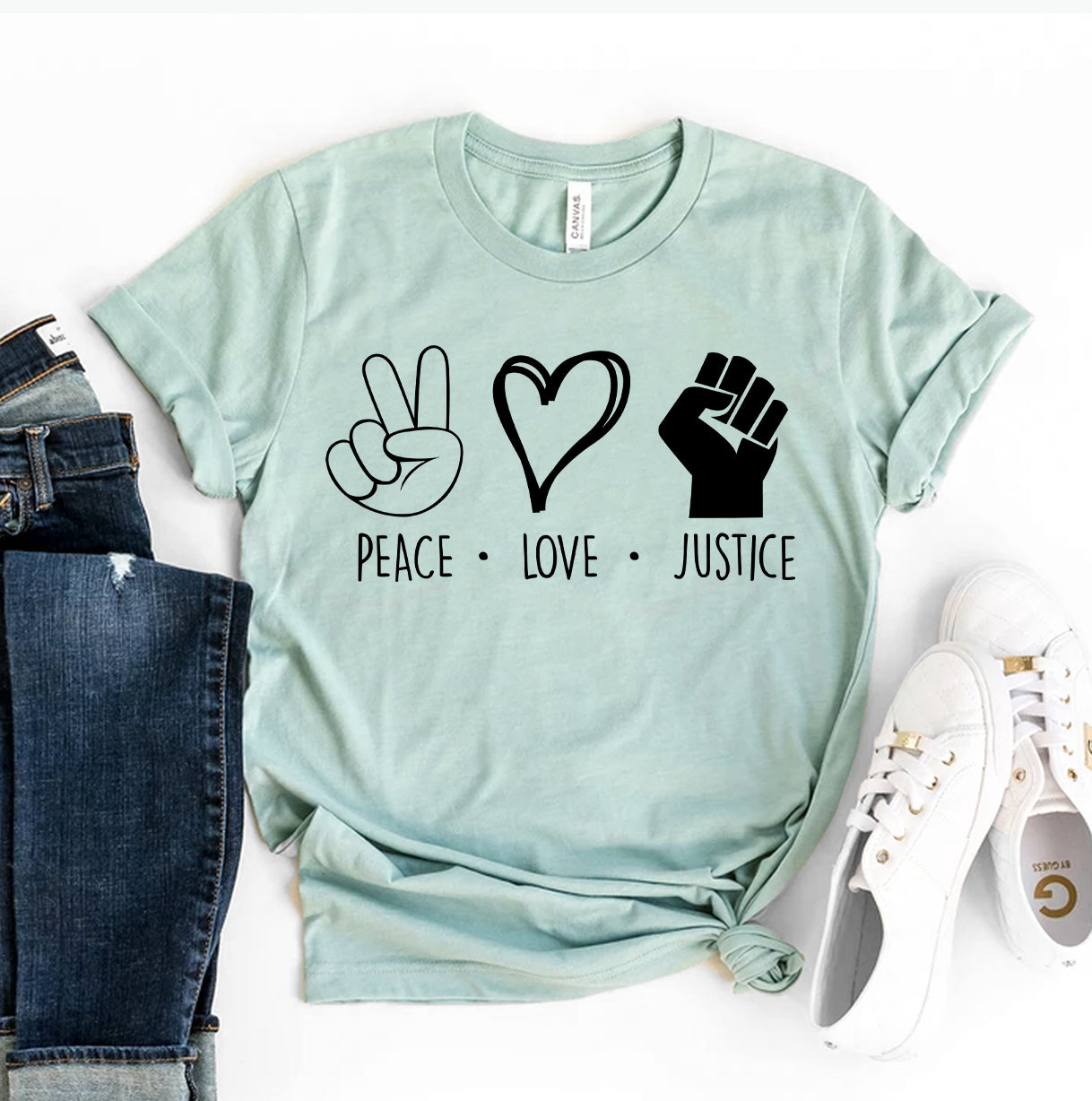 Peace Love Justice T-Shirt