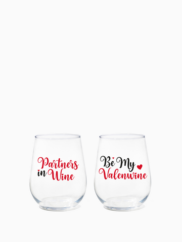 Valentine Wine - RESERVE 16oz Stemless Wine Tritan™ Copolyester Glass
