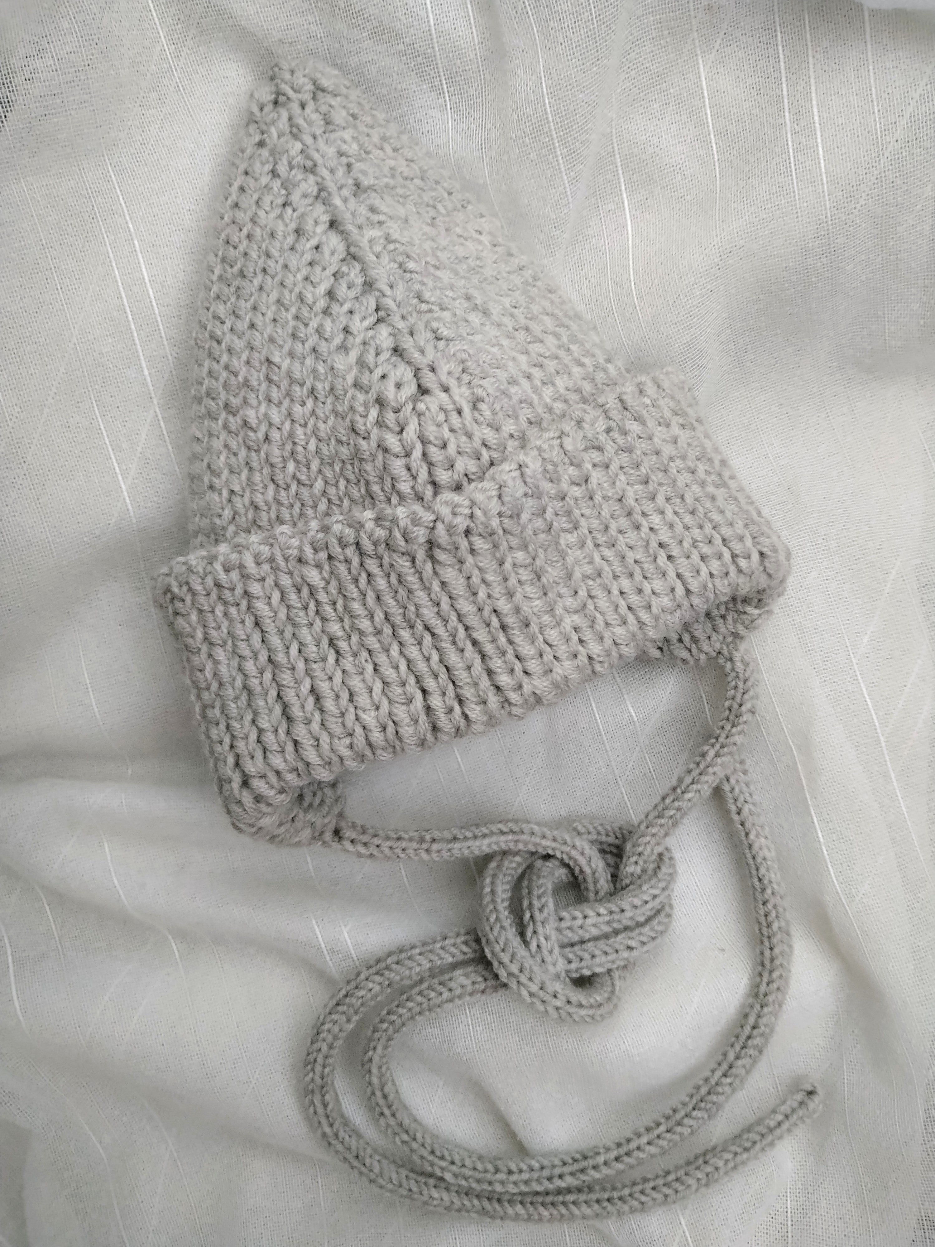 Crocheted Pointy Hat for Newborns