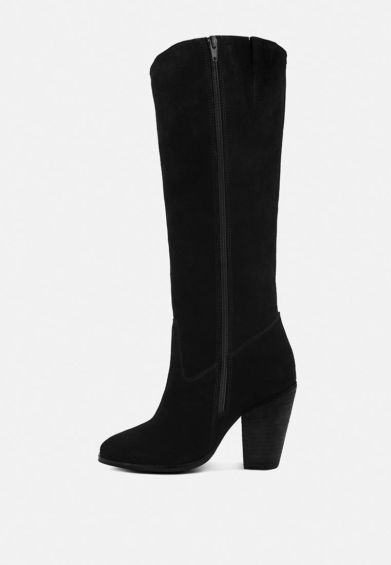 GREAT-STORM  Leather Calf Boots