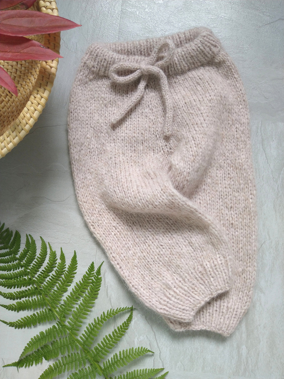 Pink Sand Alpaca Knitted Pants