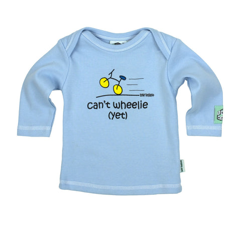 Newborn Gift for Baby Boy Cyclist - Can't Wheelie Yet