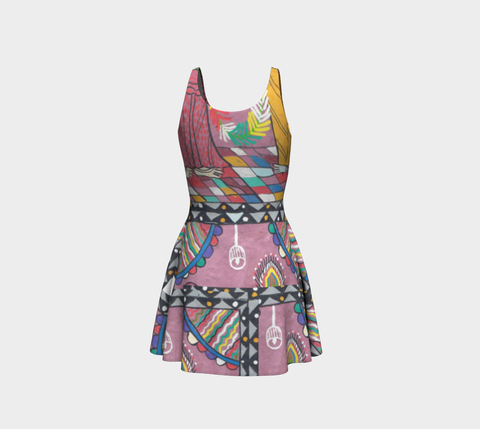 Enlighten with Colors Flare Dress - Epethiya