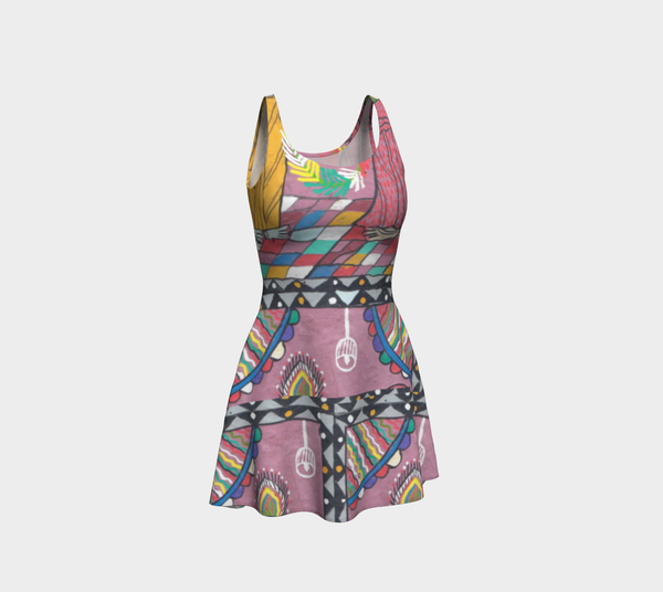 Enlighten with Colors Flare Dress - Epethiya
